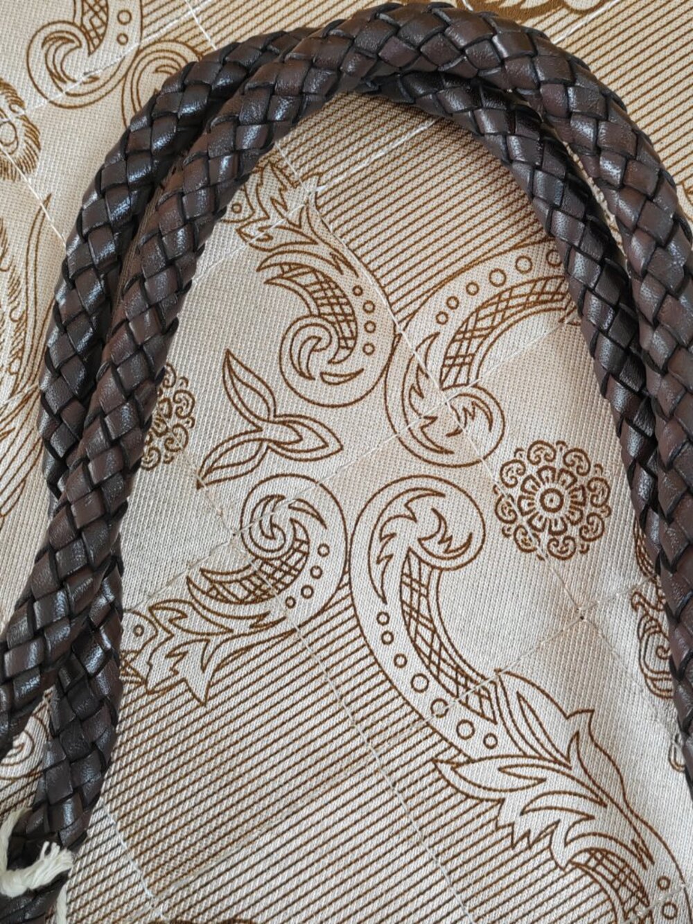 DRAGON DIFFUSION Nantucket large woven leather tote — Dark brown - Picture 7 of 13